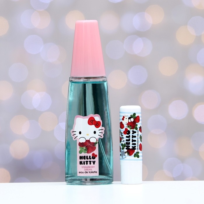Подарочный набор косметики подарочный Hello Kitty, Strawberry dreams Подарочный набор косметики подарочный Hello Kitty, Strawberry dreams