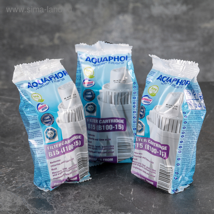 Набор сменных картриджей «аквафор В-15», 3 шт Набор сменных картриджей «аквафор В-15», 3 шт