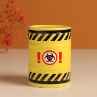 Копилка керамика "Зона повышенной жадности" жёлтая 6,5х6,5х9 см