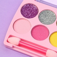 Набор детской косметики с наклейками «Твоя магия», тени, блеск для губ Набор детской косметики с наклейками «Твоя магия», тени, блеск для губ