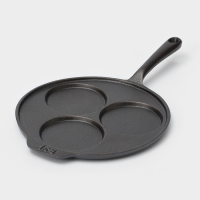 Сковорода-оладница чугунная, d=19,5 см, чугунная ручка, цвет чёрный Сковорода-оладница чугунная, d=19,5 см, чугунная ручка, цвет чёрный