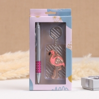 Набор подарочный 2в1 (ручка, брелок фламинго) Набор подарочный 2в1 (ручка, брелок фламинго)