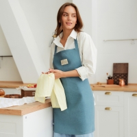 Фартук Этель ECO turquoise, 60х70см, 100% лён, 245 г/м2 Фартук Этель ECO turquoise, 60х70см, 100% лён, 245 г/м2