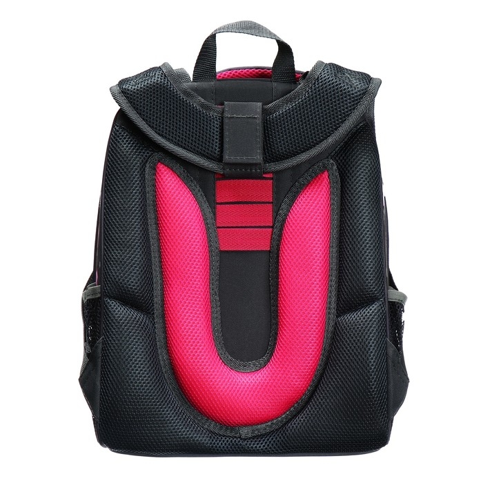 Рюкзак каркасный школьный 38 х 30 х 16 см, эргономичная спинка, Stavia "Звёздочки", серый