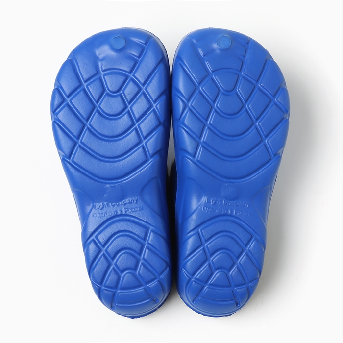 Сабо утепленные, размер 39, цвет синий