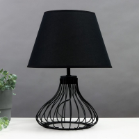 Настольная лампа 16785/1 E27 40Вт черный 22,5х22,5х38,5 см RISALUX Настольная лампа 16785/1 E27 40Вт черный 22,5х22,5х38,5 см RISALUX