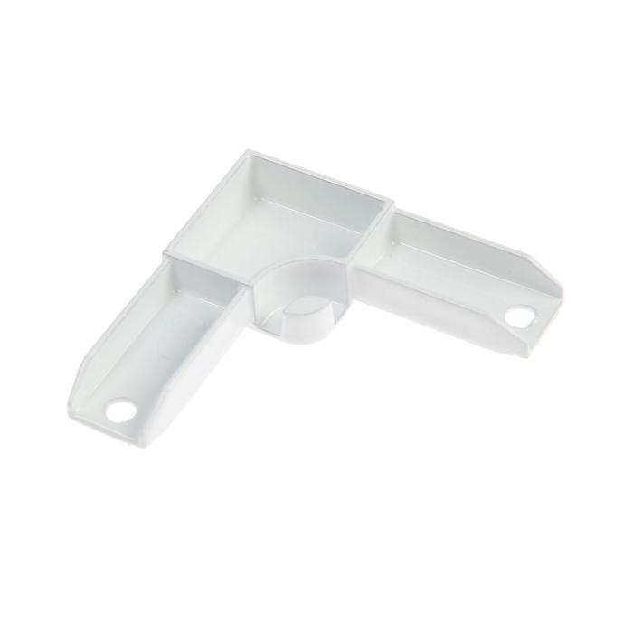 Уголок соединительный, металлический, белый Уголок соединительный, металлический, белый