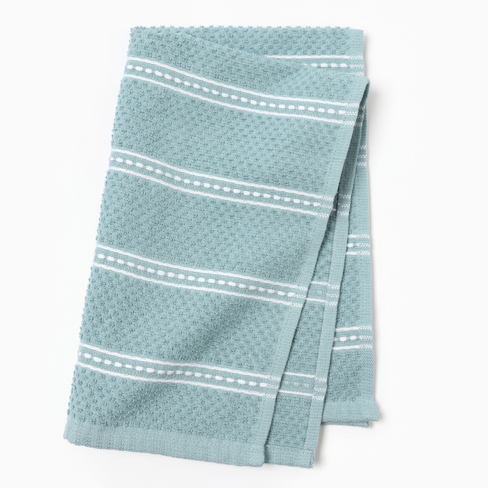 Полотенце Этель, цв. голубой, 38х63 см, 100% хл, махра