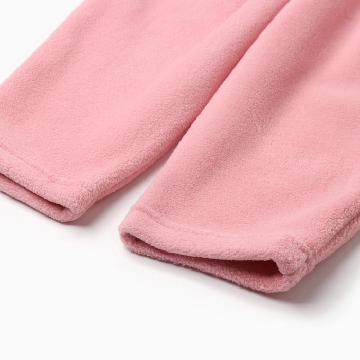 Брюки детские MINAKU: Fleece Soft, цвет розовый, рост 122 см