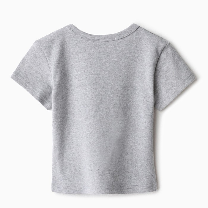 Футболка детская KAFTAN "Basic line", р.28 (86-92 см), серый