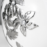 Настольная лампа 16512/1 E14 40Вт бело-хромовый 22х22х35 см Настольная лампа 16512/1 E14 40Вт бело-хромовый 22х22х35 см