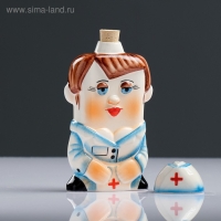 Штоф фарфоровый &laquo;Медсестра&raquo;, 0.35 л, в упаковке книге