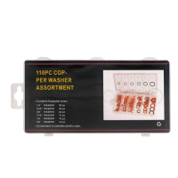 Набор медных прокладок, 6 размеров, 110 шт Набор медных прокладок, 6 размеров, 110 шт