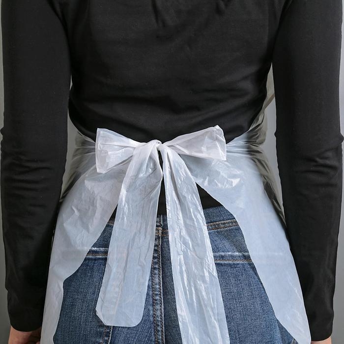 Фартуки одноразовые ПНД, размер M, 108&times;70 см, 100 шт/уп