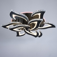 Люстра с ПДУ "Блейд" 9хLED 234Вт 3000-6000К RGB черный 78х78х16см