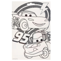 Набор для творчества: фреска-магнит, блёстки, песок, раскраска, Тачки Набор для творчества: фреска-магнит, блёстки, песок, раскраска, Тачки