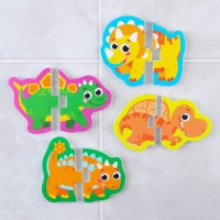 Мягкий пазл для малышей &laquo;Динозаврики&raquo;, 10 пазлов, Крошка Я