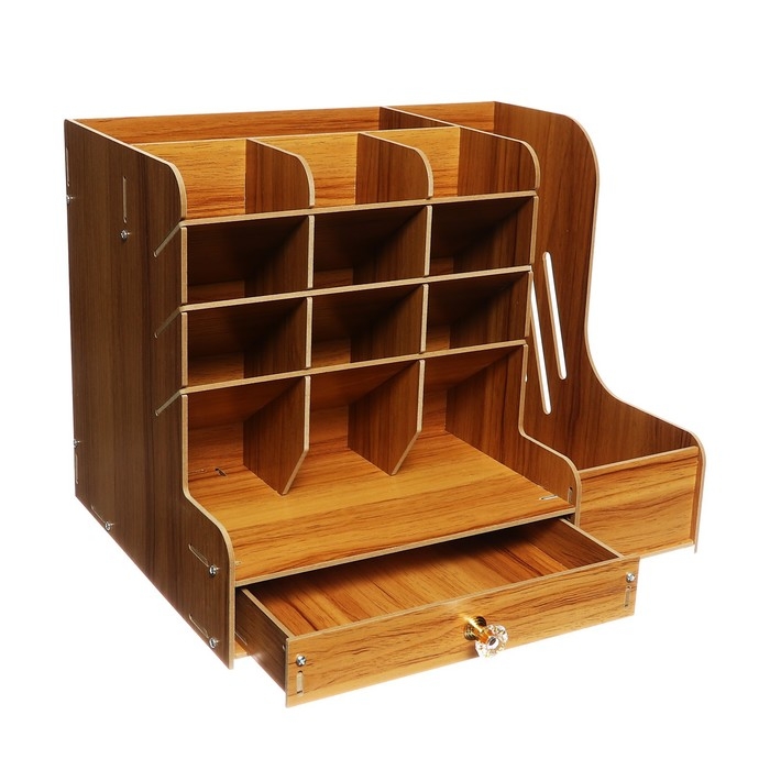 Органайзер - подставка настольный deVENTE. Magnat 33 x 26 x 26 см, МДФ, сосна, картонная коробка Органайзер - подставка настольный deVENTE. Magnat 33 x 26 x 26 см, МДФ, сосна, картонная коробка