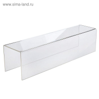 Ступенька одинарная 40×10,5×10 см, оргстекло 2 мм, В ЗАЩИТНОЙ ПЛЁНКЕ Ступенька одинарная 40×10,5×10 см, оргстекло 2 мм, В ЗАЩИТНОЙ ПЛЁНКЕ