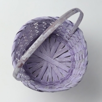 Набор корзин, 19х7,5х9,5/31 см, 22х9х11/34 см, 24х9х11,5/35 см, 3 шт, фиолетовые, бамбук