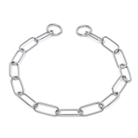 Ошейник - удавка металлический, сварная цепь, длинное звено, 70 см, толщина проволоки 4 мм Ошейник - удавка металлический, сварная цепь, длинное звено, 70 см, толщина проволоки 4 мм