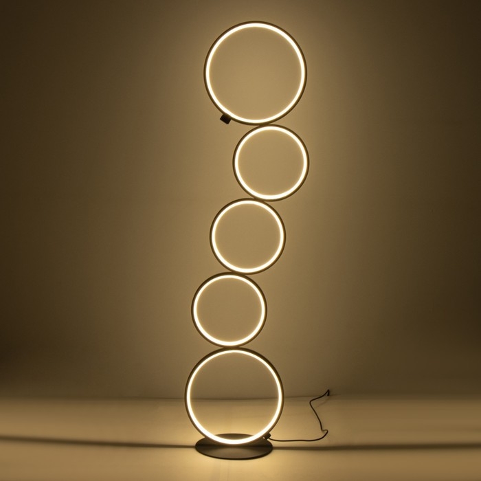 Торшер 16662/1BK LED 45Вт черный 30х30х115 см