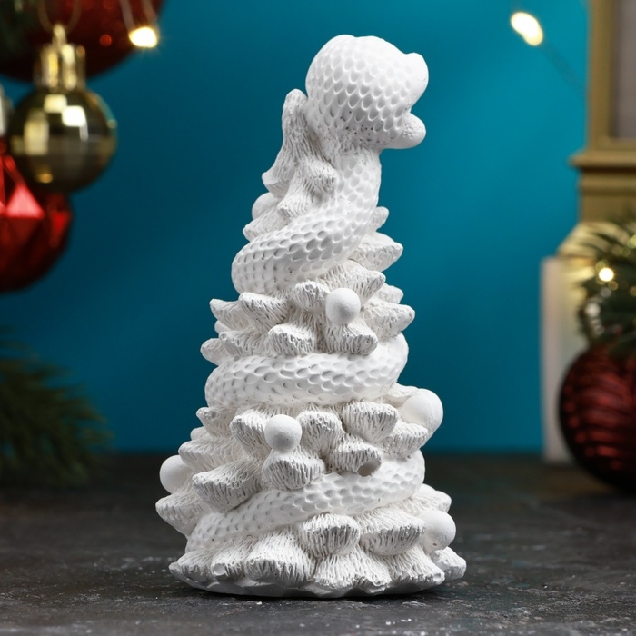 Фигура для раскраски Фигура для раскраски "Змея на елке" 10см