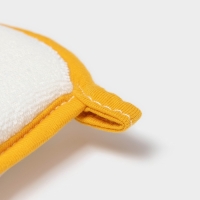 Мочалка детская для купания Доляна &laquo;Лиса&raquo;, 12&times;8 см, цвет МИКС