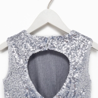 Платье для девочки с пайетками KAFTAN, размер 28 (86-92), цвет ярко-розовый