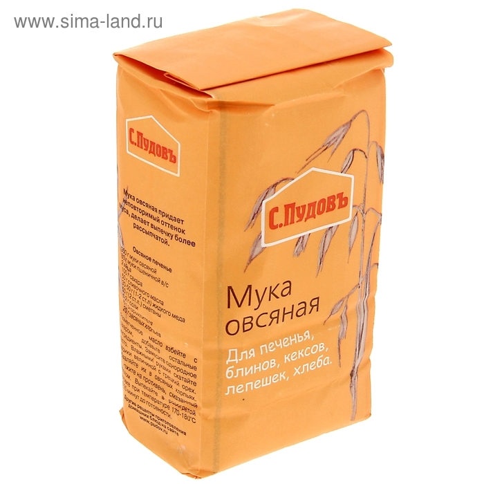 Мука «С. Пудовъ», овсяная 400 г Мука «С. Пудовъ», овсяная 400 г