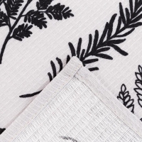 Полотенце кухонное Доляна &laquo;Листья&raquo; 35х60 см, 100% хлопок, 160г/м2