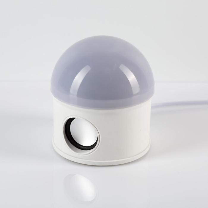 Световой прибор &laquo;Звёздное небо&raquo; 12 см, динамик, съёмная полусфера, свечение RGB, 220 В