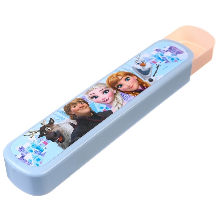 Пенал-футляр пластиковый, 43х200х23 мм, выдвижной, Холодное сердце Пенал-футляр пластиковый, 43х200х23 мм, выдвижной, Холодное сердце