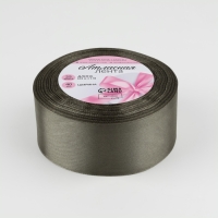 Лента атласная, 40 мм &times; 23 &plusmn; 1 м, цвет серо-зелёный №242