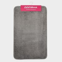 Коврик для дома Доляна &laquo;Нина&raquo;, 50&times;80 см, ворс короткий, цвет серый