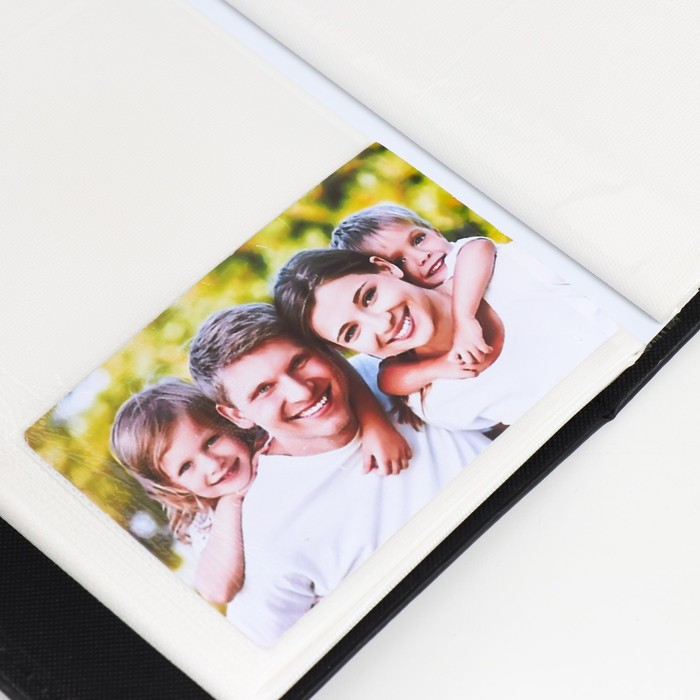 Фотоальбом на 300 фото 10х15 см "Черный" кожзам МИКС 33х19х6 см