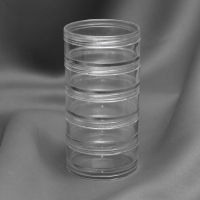 Баночки для хранения мелочей, накручивающиеся, d = 7 &times; 2,6 см, 5 шт