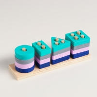 Детская развивающая пирамидка &laquo;Собери сам&raquo; 4,2&times;3,5&times;13 см