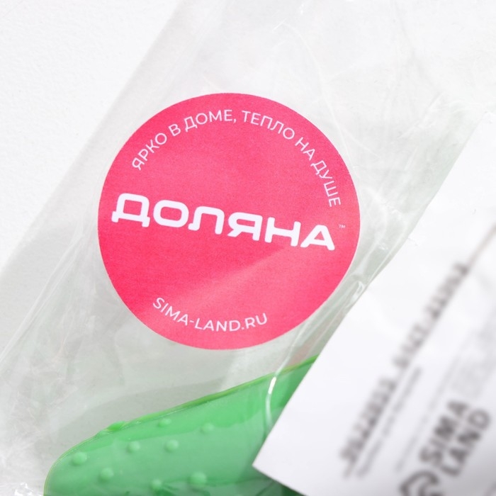 Пробка для бутылки Доляна &laquo;Огурчик&raquo;, 8,5&times;2,5&times;2,5см, цвет зелёный