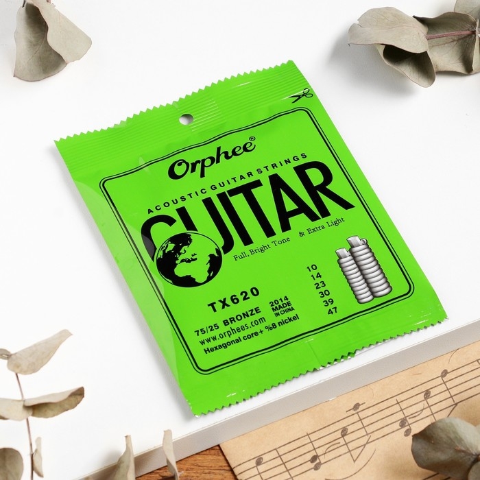 Струны для акустической гитары Orphee TX620, 010-047, фосфорная бронза Струны для акустической гитары Orphee TX620, 010-047, фосфорная бронза