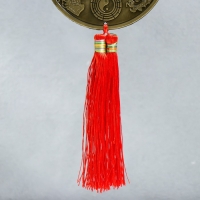 Подвеска металл "Монета с драконом и фениксом с узлом счастья" 40х13х1,3 см Подвеска металл "Монета с драконом и фениксом с узлом счастья" 40х13х1,3 см