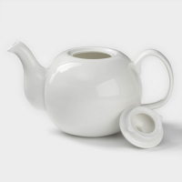 Чайник фарфоровый заварочный Wilmax Olivia &laquo;Классика&raquo;, 1,1 л, цвет белый