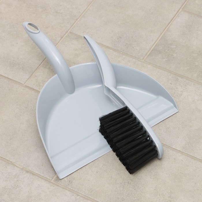Щётка-смётка с совком Etna, цвет серый Щётка-смётка с совком Etna, цвет серый