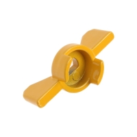 Ручка-бабочка для шарового крана Masterprof ИС.131525, усиленная, 1/2"-3/4", желтая Ручка-бабочка для шарового крана Masterprof ИС.131525, усиленная, 1/2"-3/4", желтая