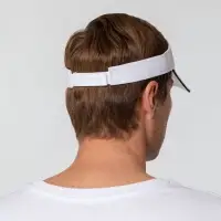 Козырек Active, белый с темно-синим кантом Козырек Active, белый с темно-синим кантом