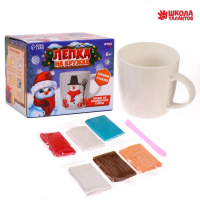 Новогодний набор для декора кружки полимерной глиной &laquo;Новый год! Весёлый снеговик&raquo;