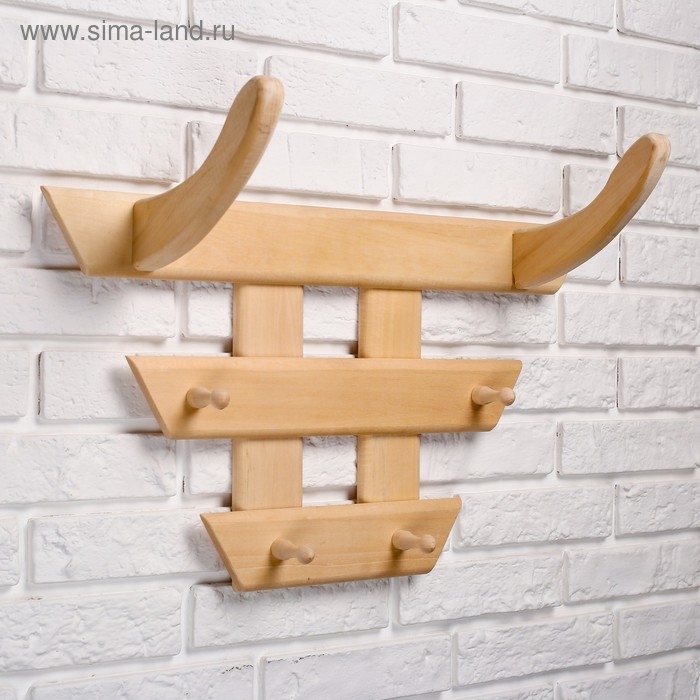 Вешалка "Бык" ЛИПА 4 крючка 49&times;35&times;22 см