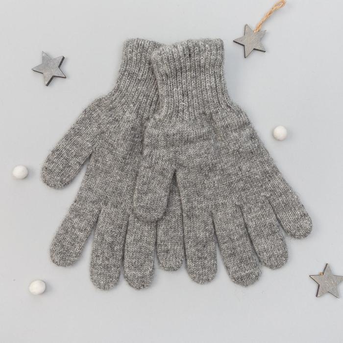 Перчатки женские из монгольской шерсти, цвет серый, размер 17-19 (6,5-7,5) Перчатки женские из монгольской шерсти, цвет серый, размер 17-19 (6,5-7,5)