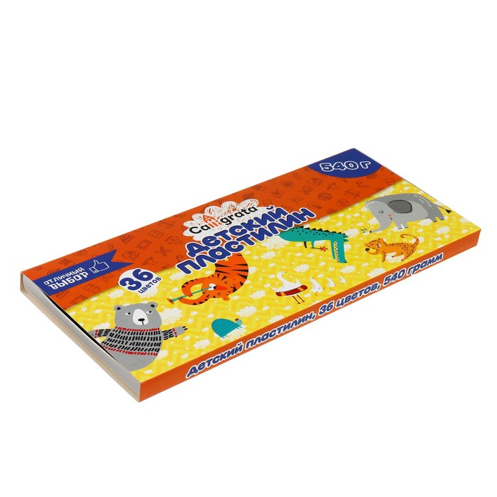 Пластилин Calligrata, 36 цветов, 540 г Пластилин Calligrata, 36 цветов, 540 г