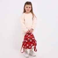 Рюкзак детский на молнии &laquo;Выбражулька&raquo;, 3 наружных кармана, цвет красный